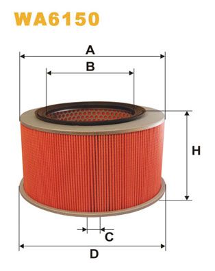 WIX FILTERS Ilmansuodatin WA6150